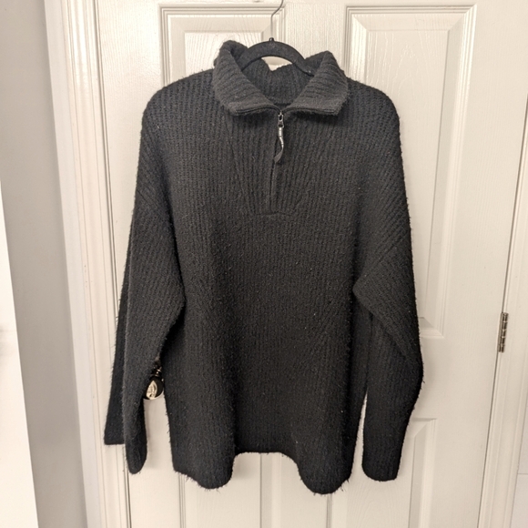 Smash + Tess x Paula Abdul Love Me Up Zip Up Sweater Midnight Black Size L - Picture 1 of 6